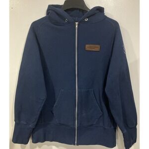 Goodwear Full Zip Hoodie w/Shaw & Tenney‎ Logo Orono Maine Navy Blue XL